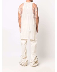 Rick Owens V Neck Sheer Vest