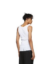 Bed J.W. Ford White Distressed Tank Top