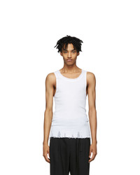 Bed J.W. Ford White Distressed Tank Top