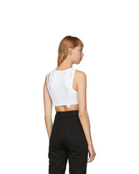 Helmut Lang White Double Seamless Tank Top