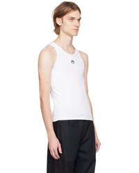Marine Serre White Fitted Tank Top