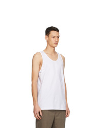 Comme Des Garcons SHIRT White Jersey Tank Top