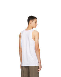 Comme Des Garcons SHIRT White Jersey Tank Top