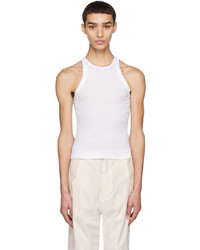 Dion Lee White Lock Lace Tank Top