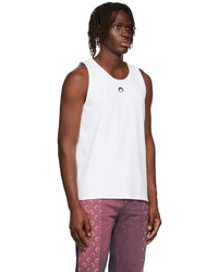 Marine Serre White Logo Tank Top