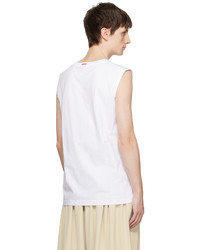 Acne Studios White Sleeveless T Shirt