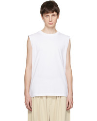 Acne Studios White Sleeveless T Shirt