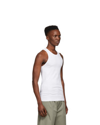 Helmut Lang White Stacked Tank Top