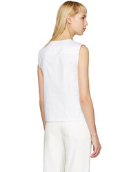 Lemaire White Twill Tank Top
