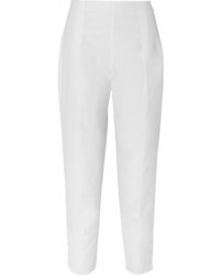 Molly Goddard Archie Pleated Cotton Tapered Pants