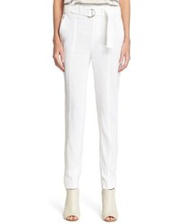 Vince Belted Linen Trousers