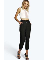 Boohoo Boutique Tamera Tapered D Ring Detail Trousers