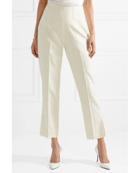 Danielle Frankel Chantilly Med Silk And Wool Blend Tapered Pants