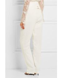 Lanvin Crepe Tapered Pants Ivory