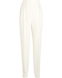 Lanvin Crepe Tapered Pants Ivory