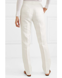 Helmut Lang Hemp And Cotton Blend Tapered Pants