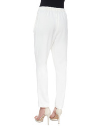 Derek Lam 10 Crosby Pleated Cropped Track Pant Trousers