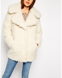 Asos Collection Faux Curly Fur Coat
