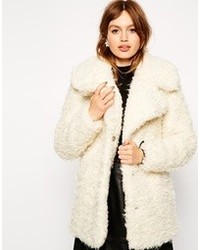 Asos Collection Faux Curly Fur Coat