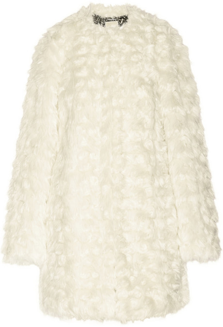 michael kors faux shearling coat