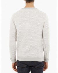 S.N.S. Herning Off White Quilted Effect Sweater