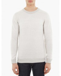 S.N.S. Herning Off White Quilted Effect Sweater