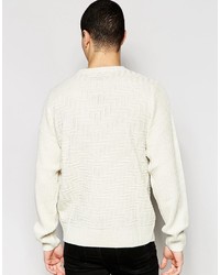 Bellfield Textured Knit Crew Neck Sweater