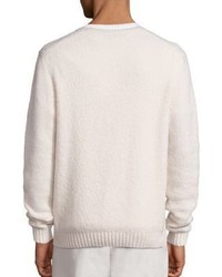 Vince Wool Blend Textured Knit Sweater