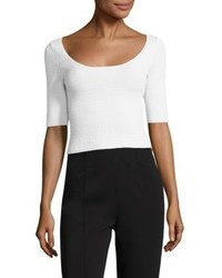 Elizabeth and James Maisy Textured Cropped Top