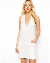 Asos Collection Shift Dress In Texture With Pockets