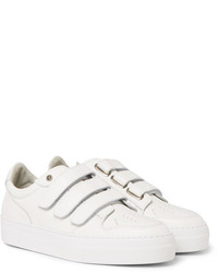 Ami Textured Leather Sneakers