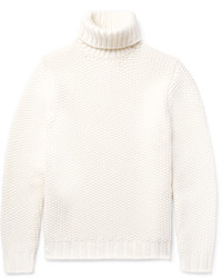 Tod's Textured Wool And Cashmere Blend Rollneck Sweater