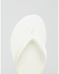 Pieces Vera White Flip Flop Sandals