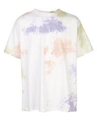 John Elliott Crew Neck Tie Dye Print T Shirt