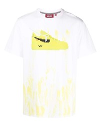 Mostly Heard Rarely Seen 8-Bit Dip Dye Volt Sneaker Print T Shirt