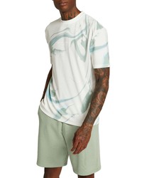 River Island Paris Marble Stretch T Shirt