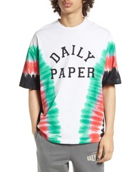 DAILY PAPE R Mocta Tie Dye Logo Graphic Tee In Greenred Tie Dye At Nordstrom