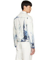 Alexander McQueen Blue Graphic Denim Jacket