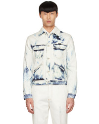 Alexander McQueen Blue Graphic Denim Jacket
