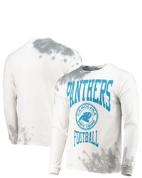 Junk Food Cream Carolina Panthers Tie Dye Long Sleeve T Shirt In White At Nordstrom