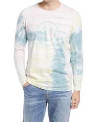 Outerknown Happy Tie Dye Long Sleeve Graphic Tee