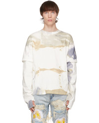 Who Decides War by MRDR BRVDO Off White Tie Dye Arches Long Sleeve T Shirt
