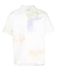 White Tie-Dye Short Sleeve Shirt