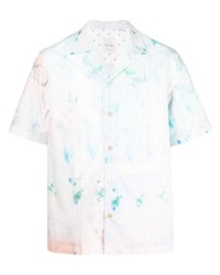 Paul Smith Tie Dye Print Short Sleeve Shirt
