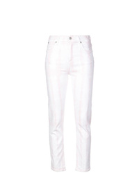 White Tie-Dye Skinny Jeans
