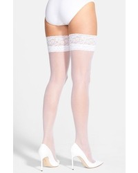 Betsey Johnson Embellished Thigh High Tights