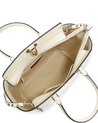 Valentino Rockstud Medium Shopper Bag Light Ivory