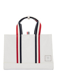 Thom Browne White Bubble Wrap East West Tote