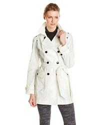 Andrew Marc Marc New York By Coated Linen Trench Coat