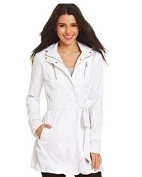 BCX Hooded Belted Trench Coat
